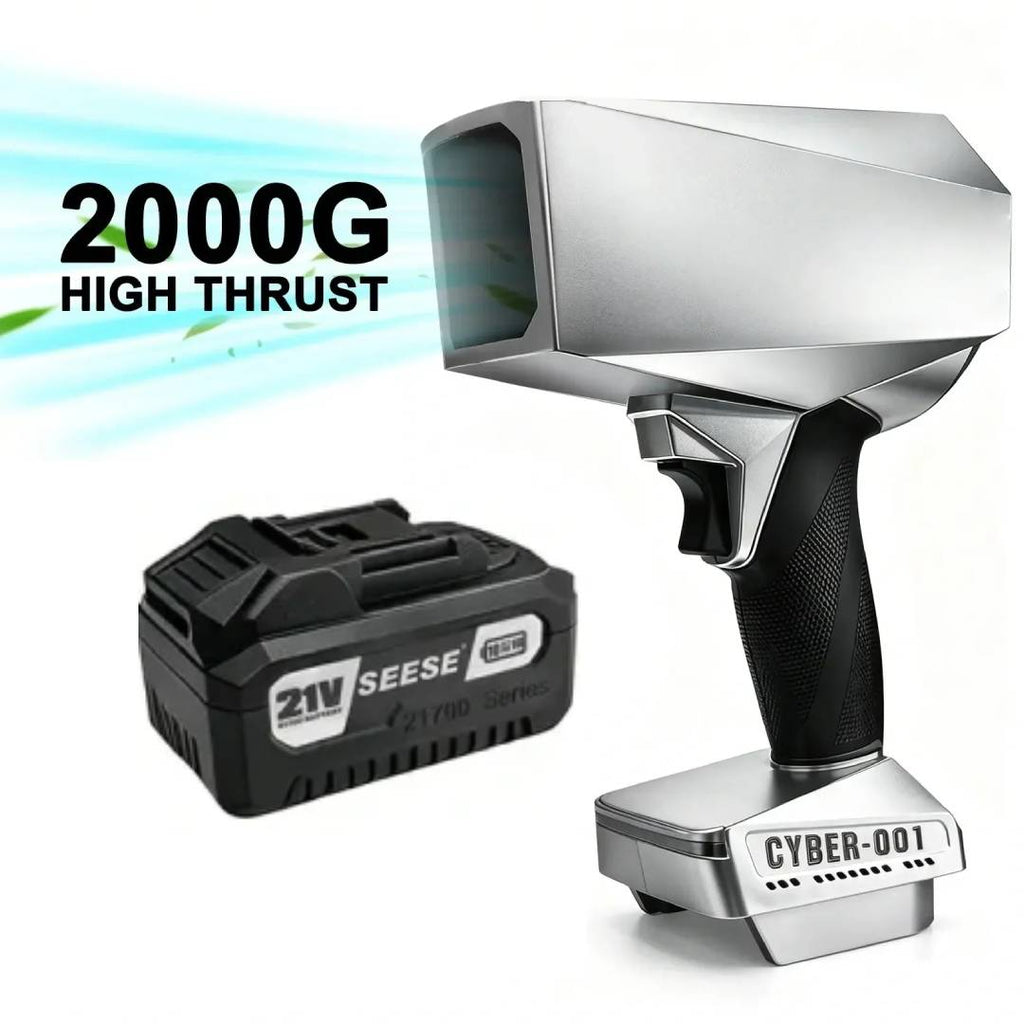 Turbo Cordless Air Duster & Leaf Blower, 120 MPH+ Strong Jet Fan with Brushless Motor, Perfect for Car Drying, Snow Removal, & Cleaning