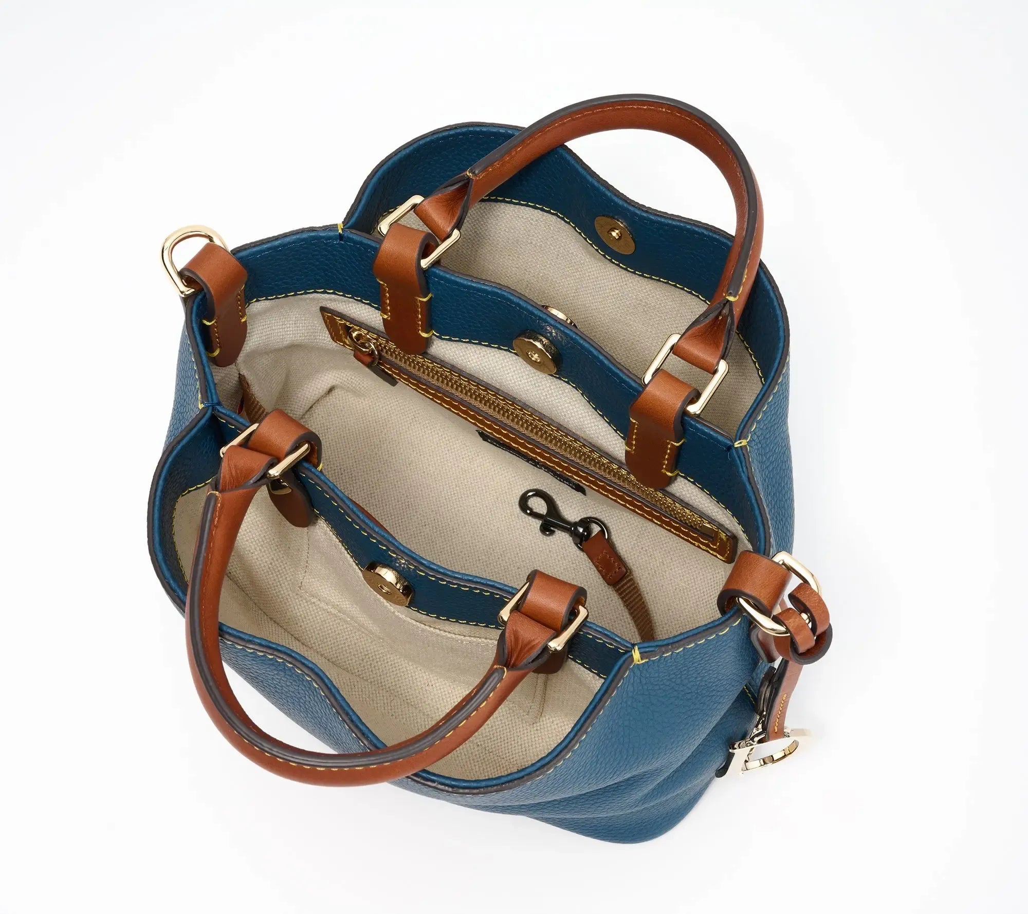 Dooney & Bourke Pebble Leather Mini Barlow Top Handle Satchel