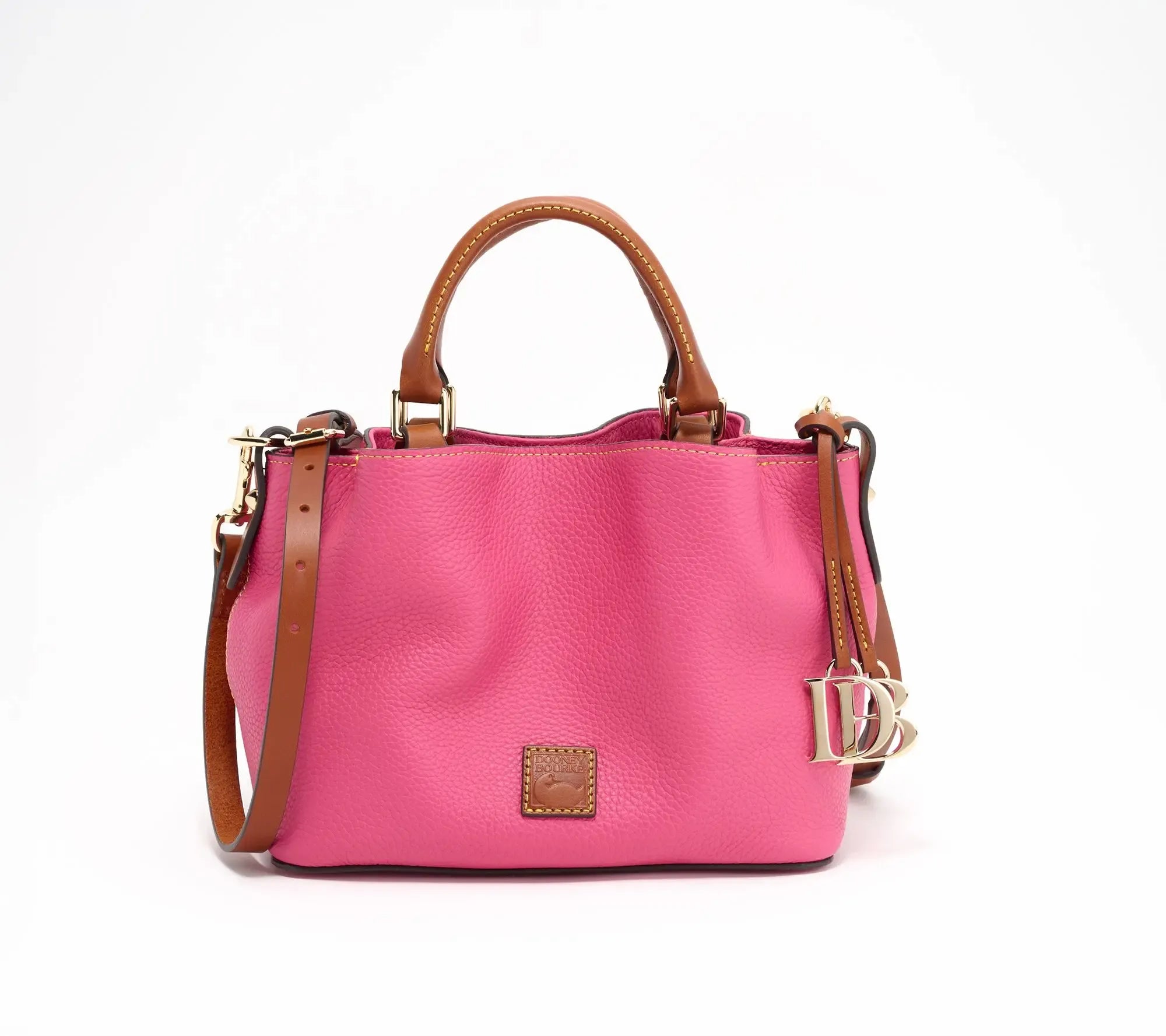Dooney & Bourke Pebble Leather Mini Barlow Top Handle Satchel