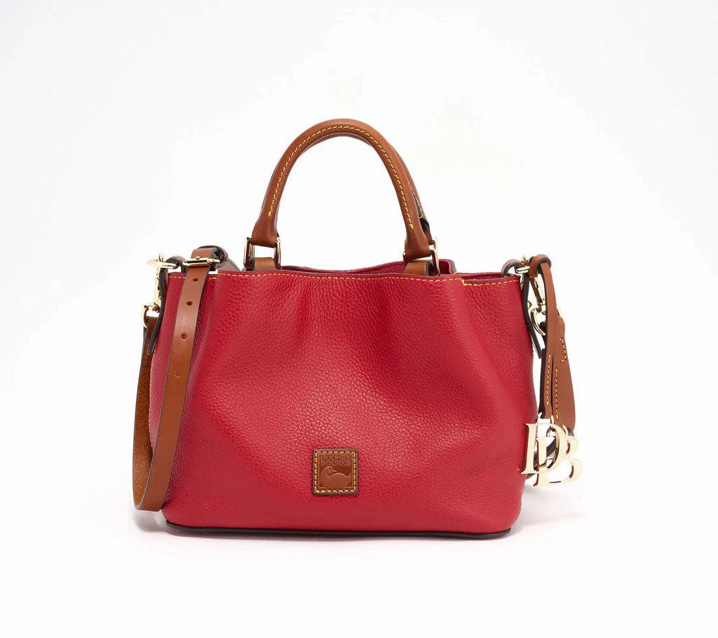 Dooney & Bourke Pebble Leather Mini Barlow Top Handle Satchel