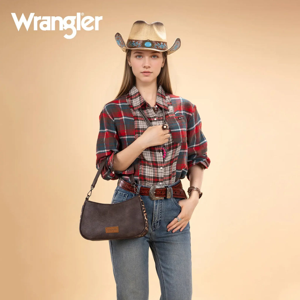 Wrangler Hobo Purse for Women Shoulder Purses Bag with Detachable Strap