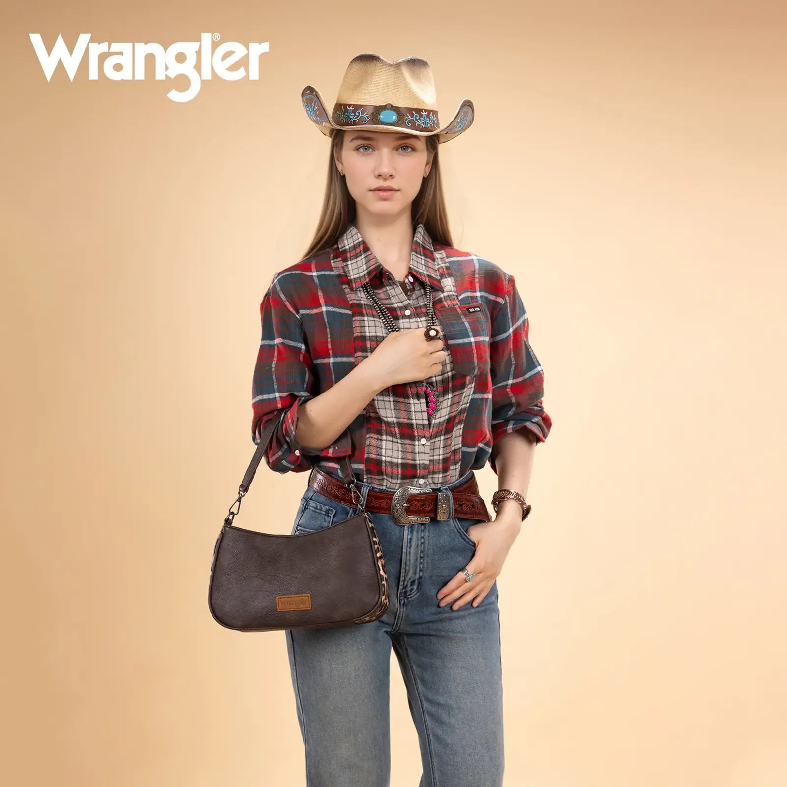 Wrangler Hobo Purse for Women Shoulder Purses Bag with Detachable Strap
