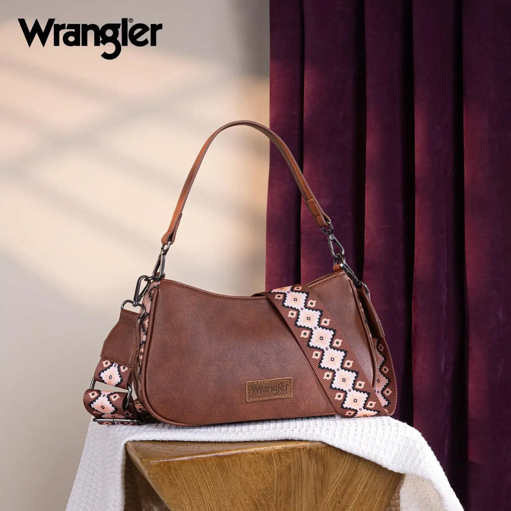 Wrangler Hobo Purse for Women Shoulder Purses Bag with Detachable Strap