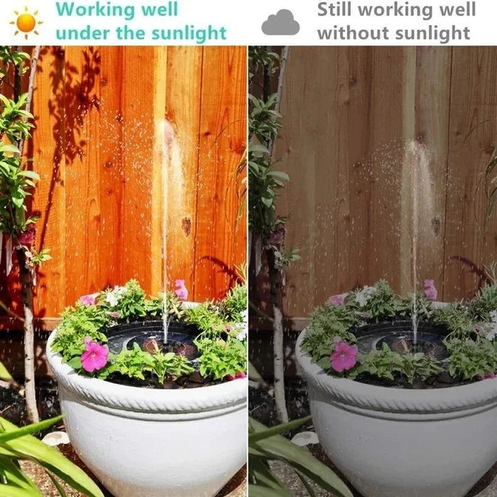 🔥Hot Sales 55% OFF🔥Solar Fountain, Solar Powered Bird Bath Fountain Pump with 4 Nozzles 1.4W Solar Panel Kit Water Pump, Outdoor Watering Submersible Pump for Pond, Pool, Garden, Fish Tank